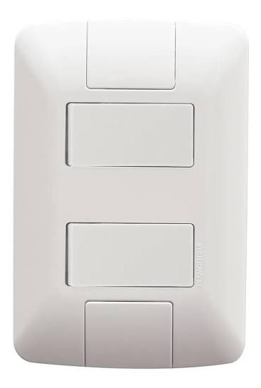 Conjunto 4x2 com 2 Interruptores Paralelos Tramontina Aria 6 A 250 V