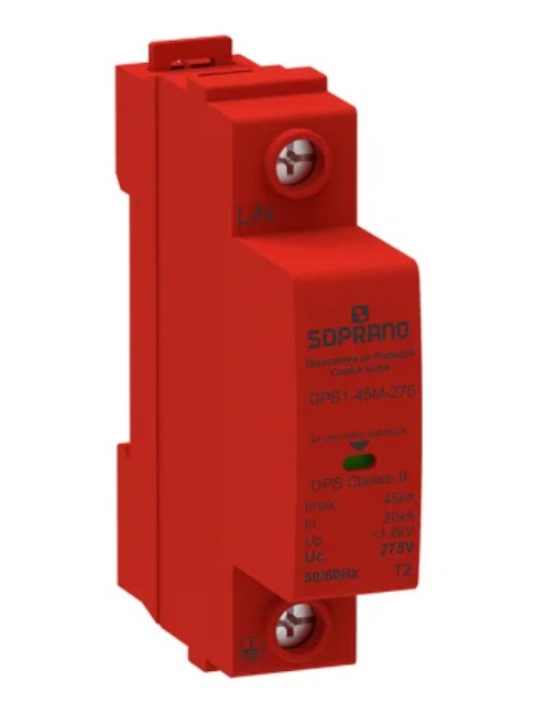 DISPOSITIVO DE PROTEÇÃO CONTRA SURTOS - DPS MONOBLOCO. SOPRANO
