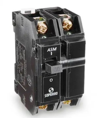 Disjuntor Bifásico 40A 220V 5kA ASM NEMA Soprano