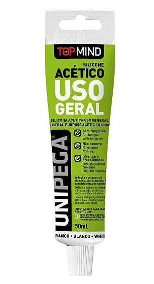 Silicone Acético 100% Unipega Profissional  50ml