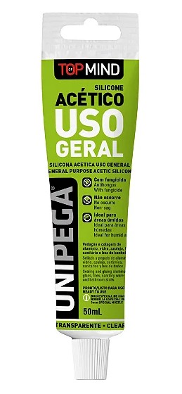 Silicone Acético 100% Unipega Profissional  50ml