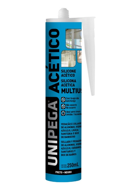 Silicone Acético Multiuso  250ml - Unipega