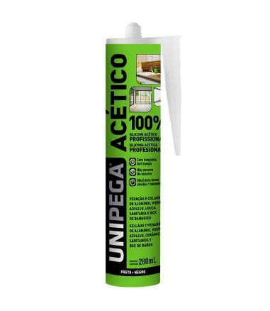 SILICONE ACETICO 100% PROFISSIONAL  280ML UNIPEGA