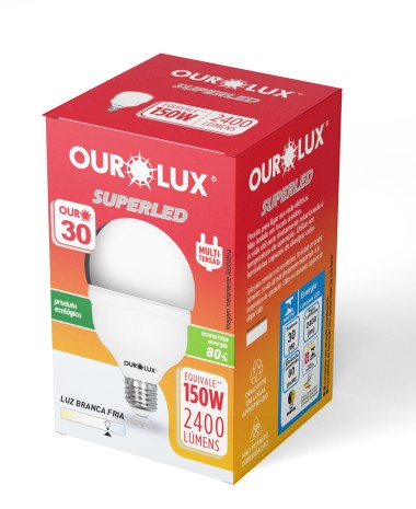 Lampada Superled OuroLux Bivolt 6500K
