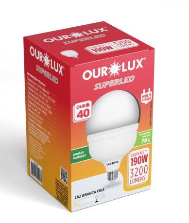 Lampada Superled OuroLux Bivolt 6500K
