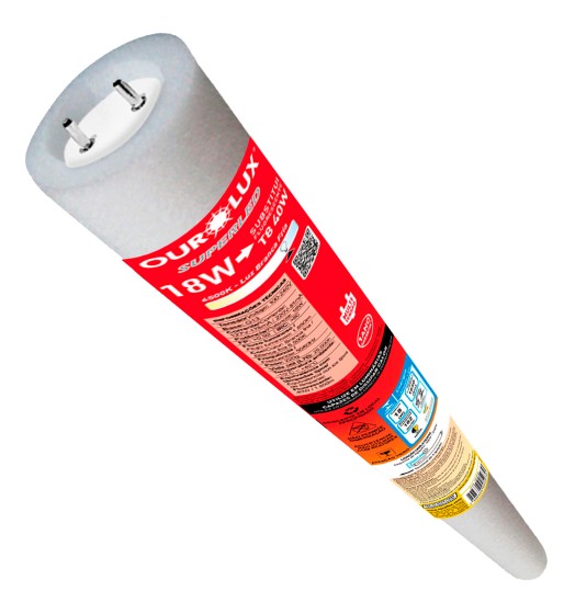 LAMPADA LED TUBULAR T8  120CM 18W BIVOLT - OUROLUX