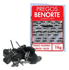 Prego Telheiro Ardox 18x30 1kg Aço Polido Benorte - Imagem 2