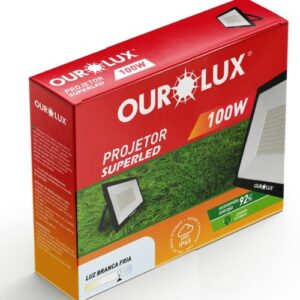 Superled Projetor Slim 100W Preto 6500K - Oulolux - Imagem 2