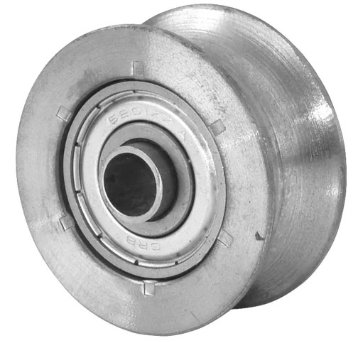 Roldana para Portão 80mm Tubo, Maciça de Ferro Fundido com Rolamento - METALURGICA FERRO SUL