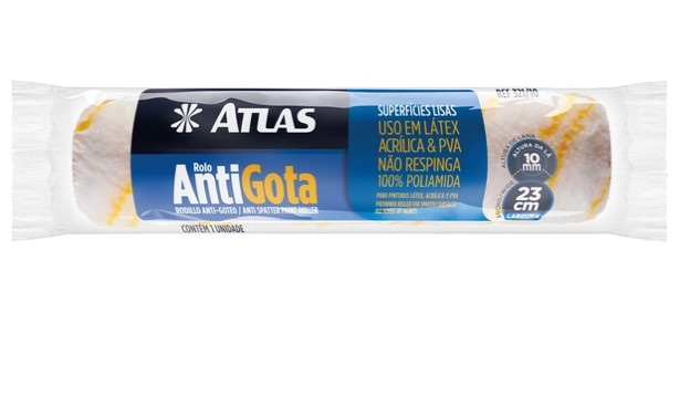 Rolo para Pintura Antigota 23CM - ATLAS