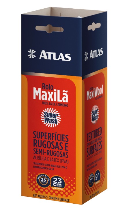 Rolo de Lã Natural Maxilã 23CM - ATLAS