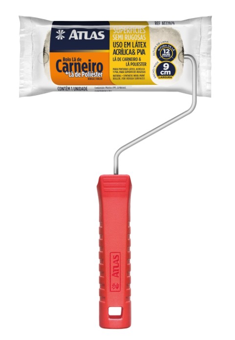 ROLO DE LA CARNEIRO 9 CM - ATLAS