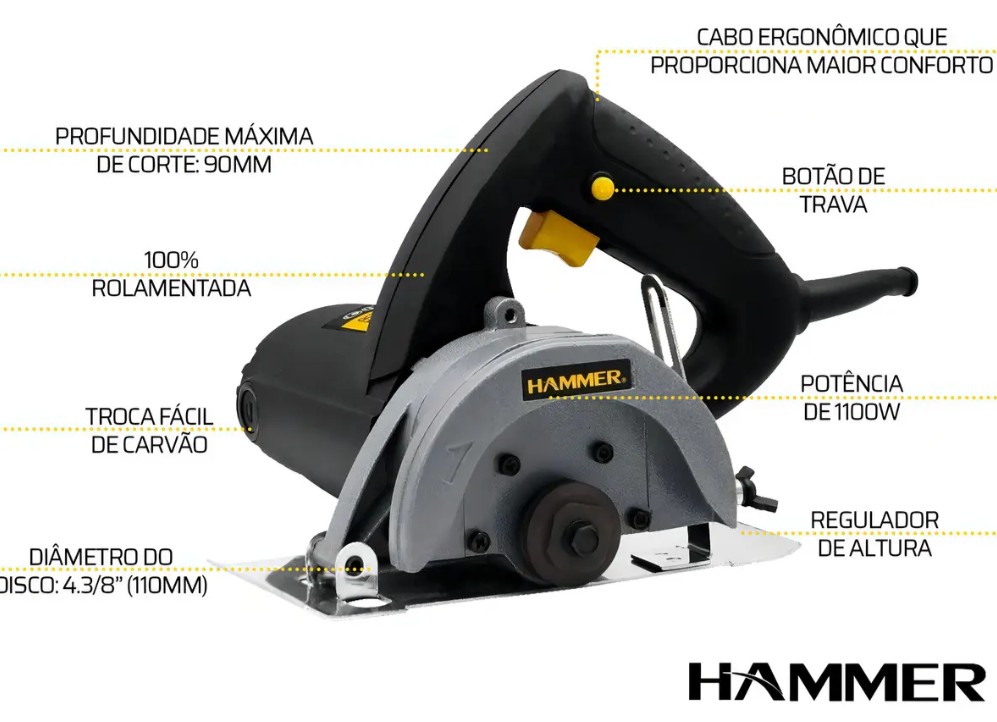 SERRA MARMORE 1100W - HAMMER
