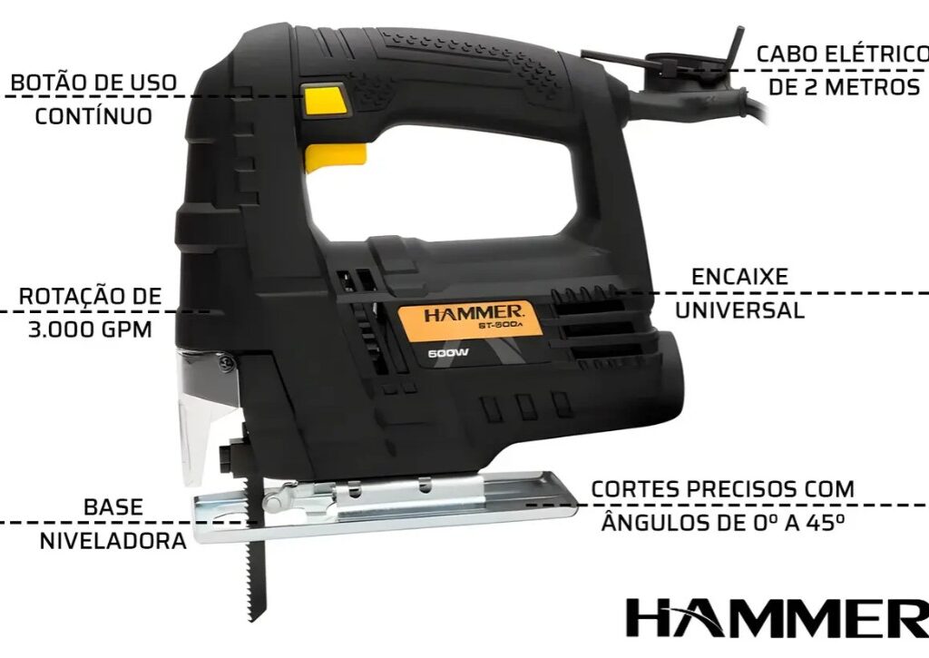 SERRA TICO TICO 500W - HAMMER