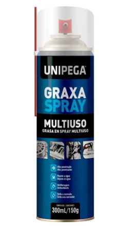 Graxa Spray Multiuso 300ml UNIPEGA