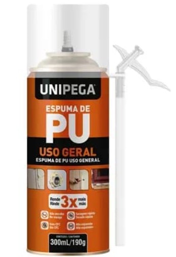 Espuma Expansiva PU 190g / 300ml  Unipega