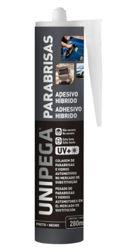 Selante Poliuretano para Para-brisas Preto 280ml UNIPEGA